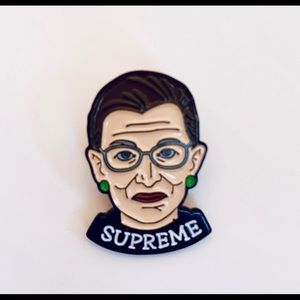 Ruth Bader Ginsberg Enamel Pin